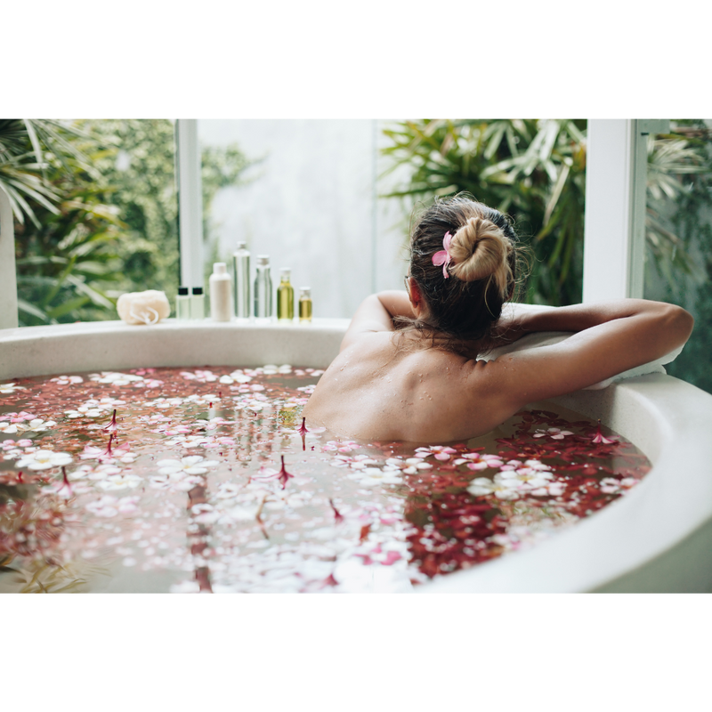 Floral-Tea Baths: Cortisol & Stress Healing the Gentle Way 🌸🛁