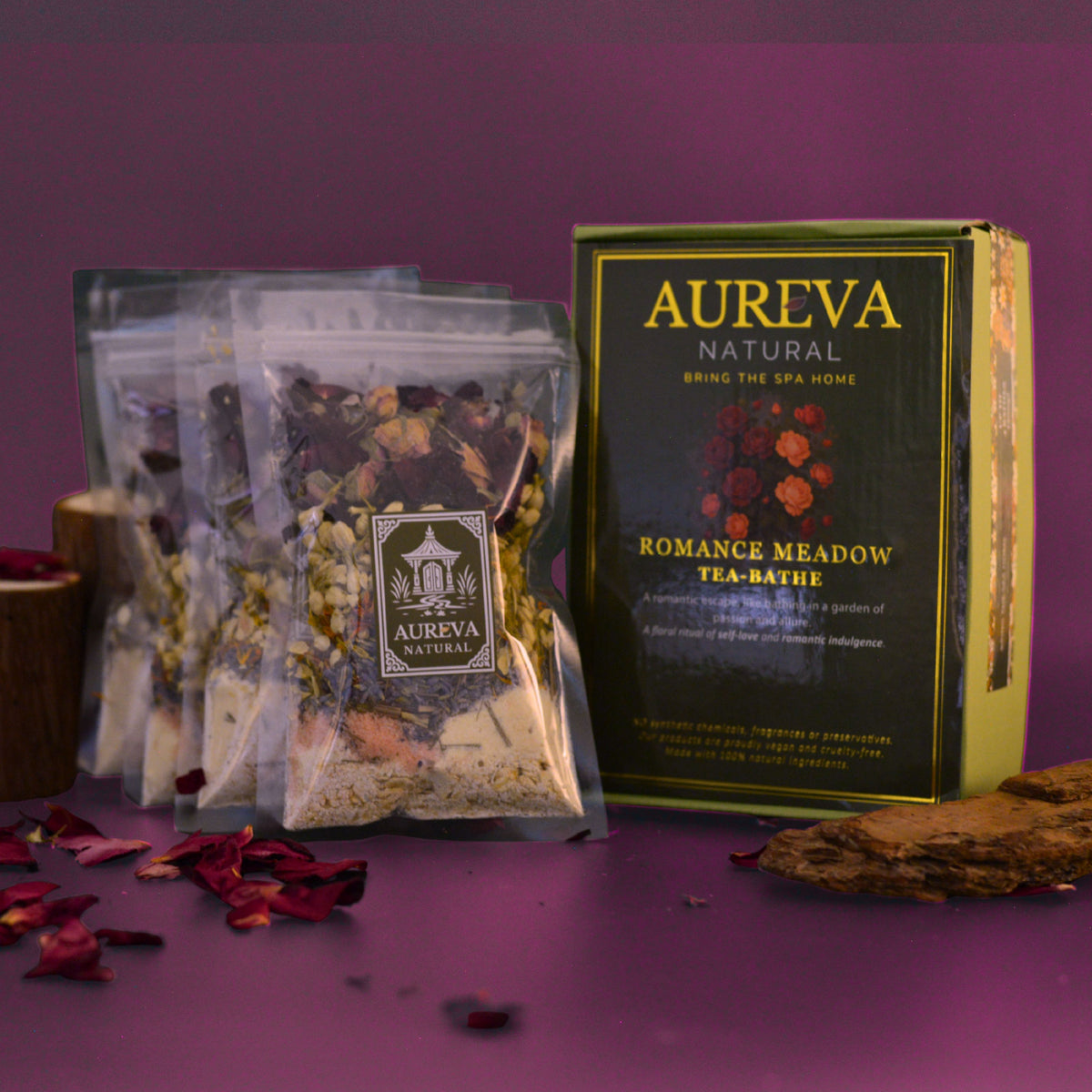 🩷 Romance Meadow Tea Bath — Self-Love & Romantic Indulgence