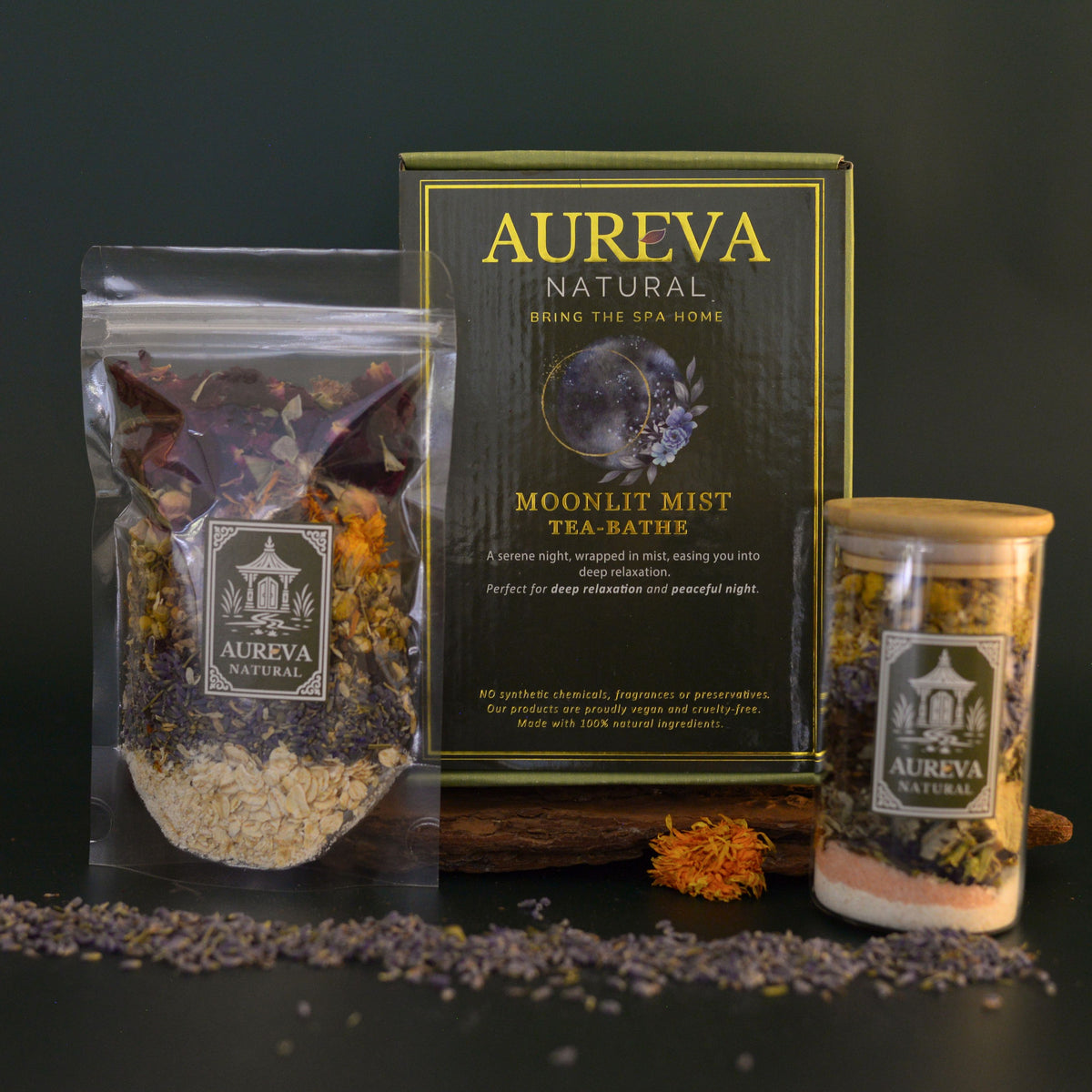 🌙 Moonlit Mist Tea Bath — Relaxation and Peaceful Night