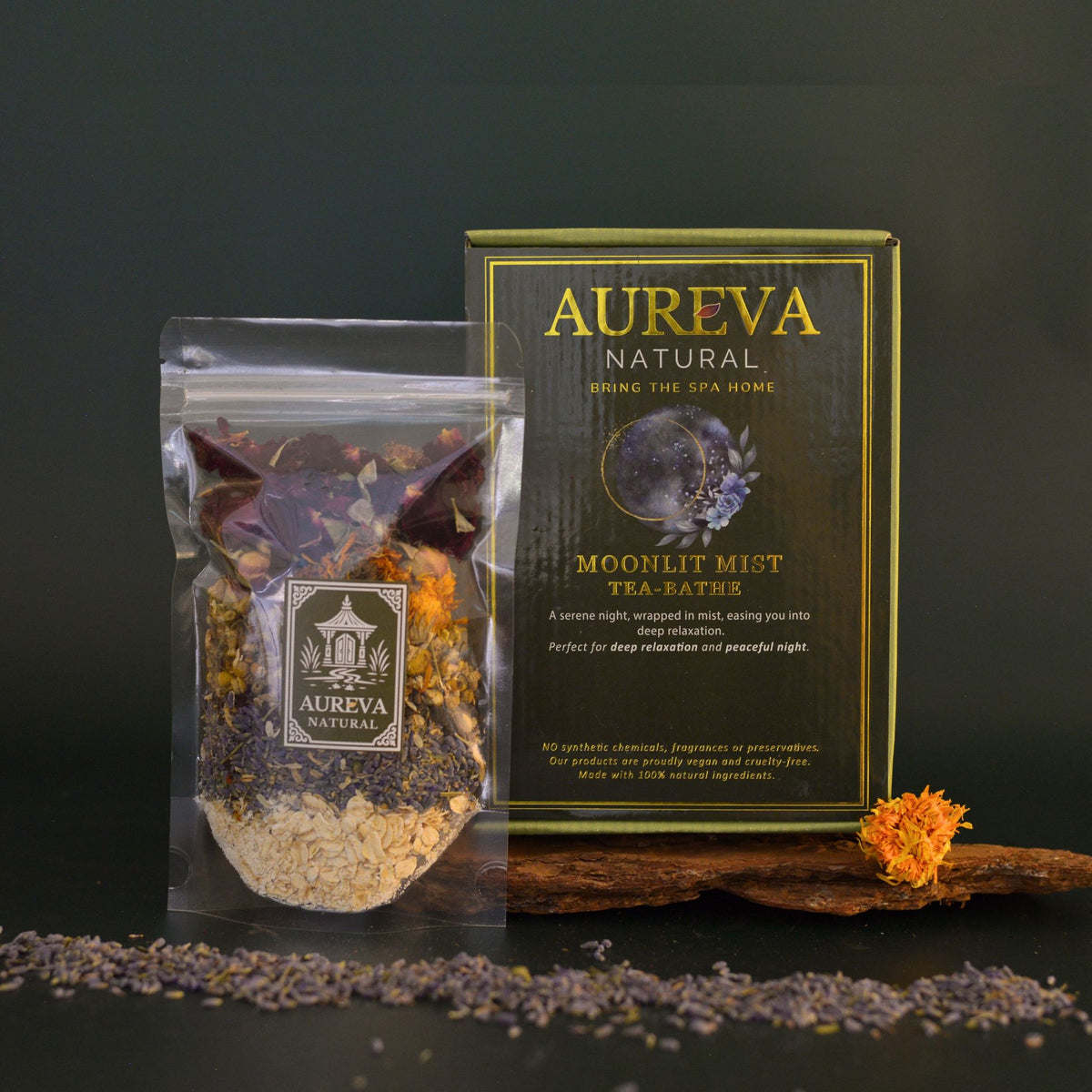 🌙 Moonlit Mist Tea Bath — Relaxation and Peaceful Night