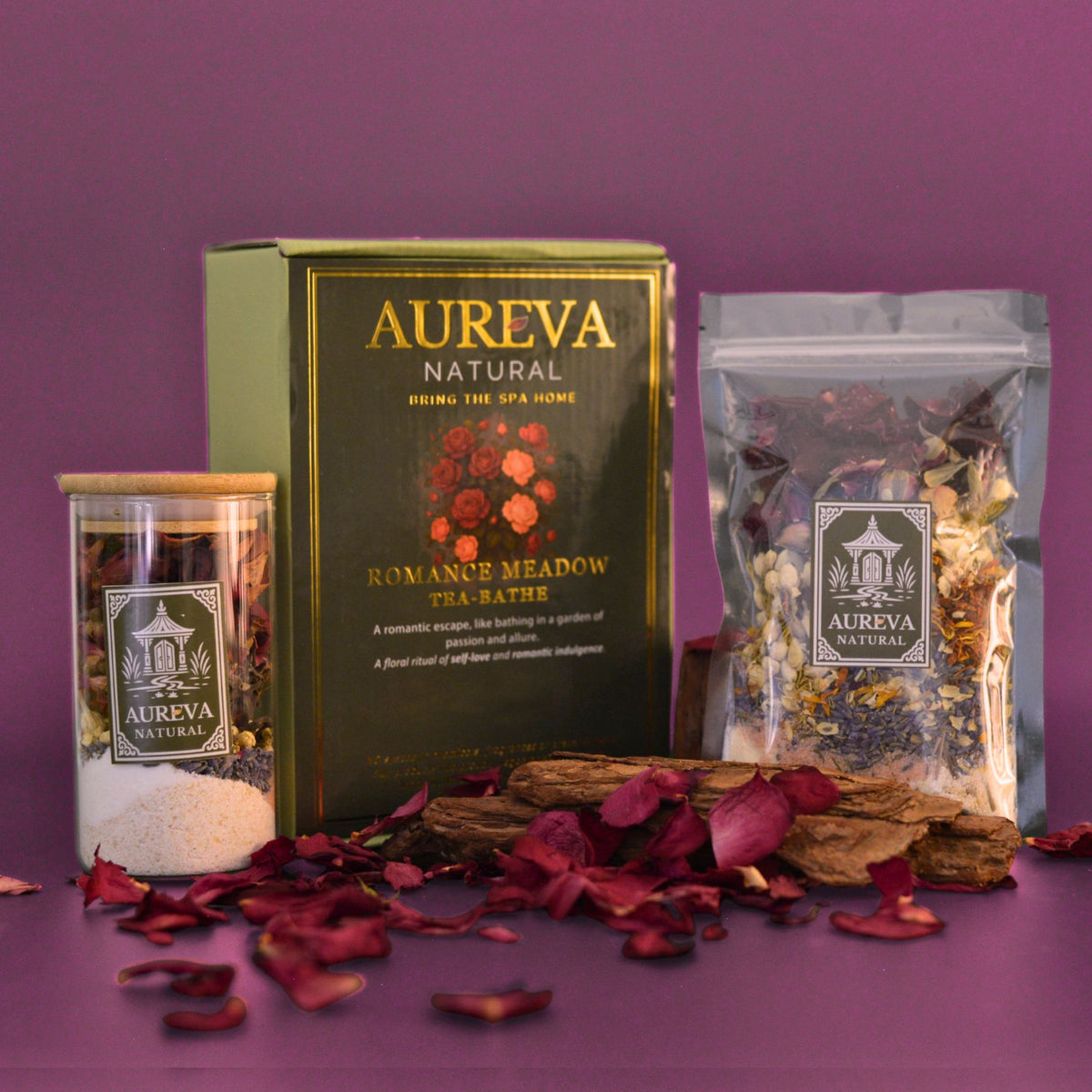 🩷 Romance Meadow Tea Bath — Self-Love & Romantic Indulgence